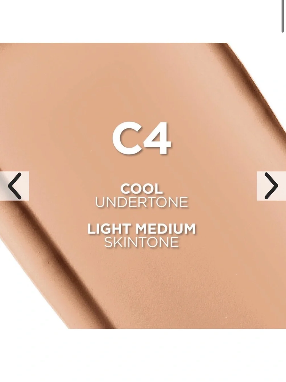 L'Oreal True Match Foundation C4 Light Medium Peach